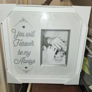 Forever be my Always Picture Frame Holds 5 x 7 Actual is 14 x 14